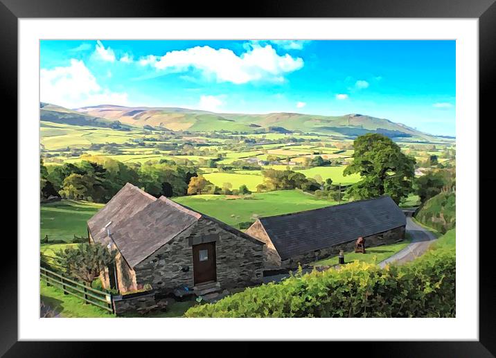 Tywyn Cottages Framed Mounted Print by Sean Wareing