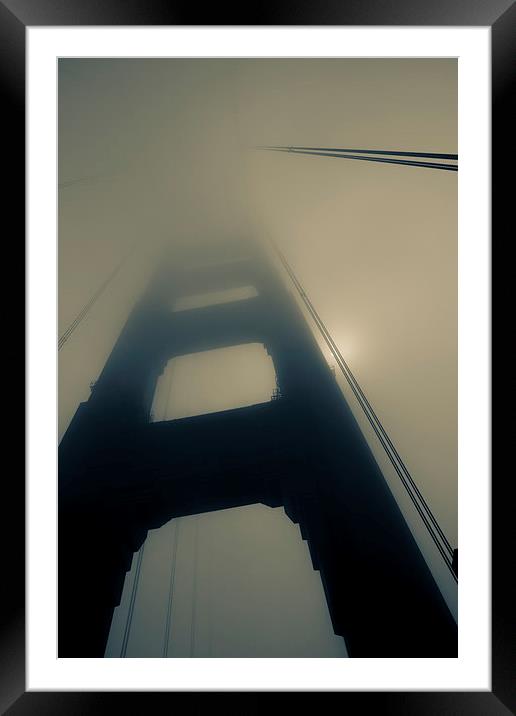 Mist on the bridge Framed Mounted Print by Jed Pearson