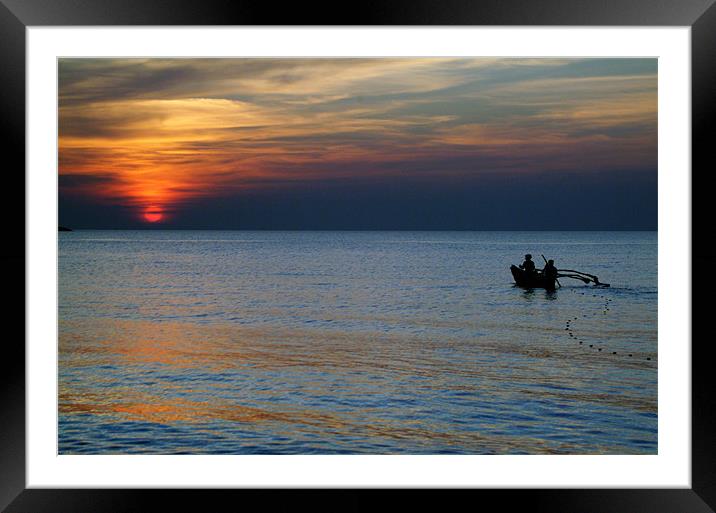 INTO THE TWILIGHT Framed Mounted Print by Mal Taylor Photography