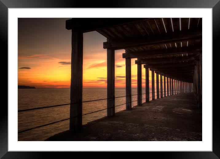 Whitby - Under the Boardwalk Framed Mounted Print by Martin Williams