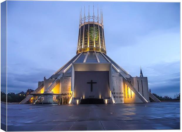 Liverpool Metropolitan Cathedral Canvas Print by Paul Madden