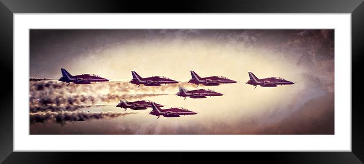 The Red Arrows Framed Mounted Print by Fraser Hetherington
