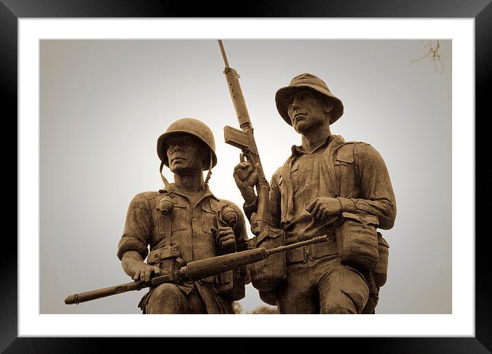 War Mates Framed Mounted Print by Simon Owler