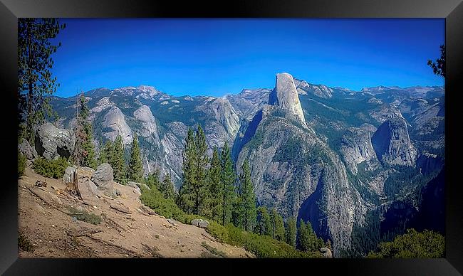 Yosemite Panorama Framed Print by Rona Arkley