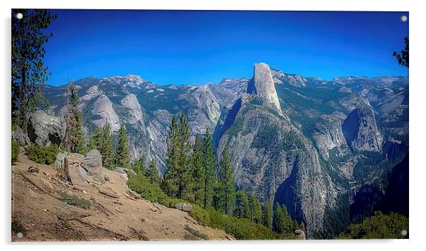 Yosemite Panorama Acrylic by Rona Arkley