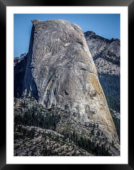 Half Dome Mountain, Yosemite Framed Mounted Print by Rona Arkley