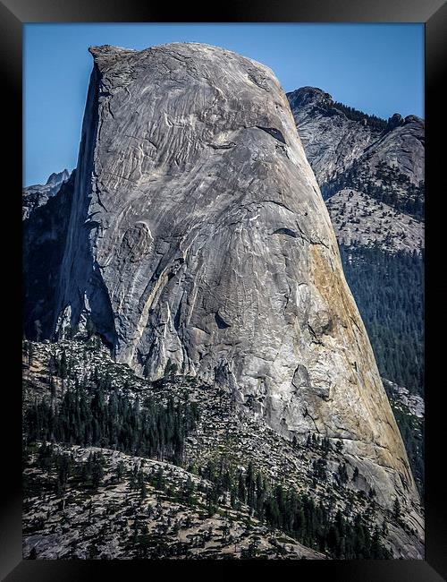 Half Dome Mountain, Yosemite Framed Print by Rona Arkley