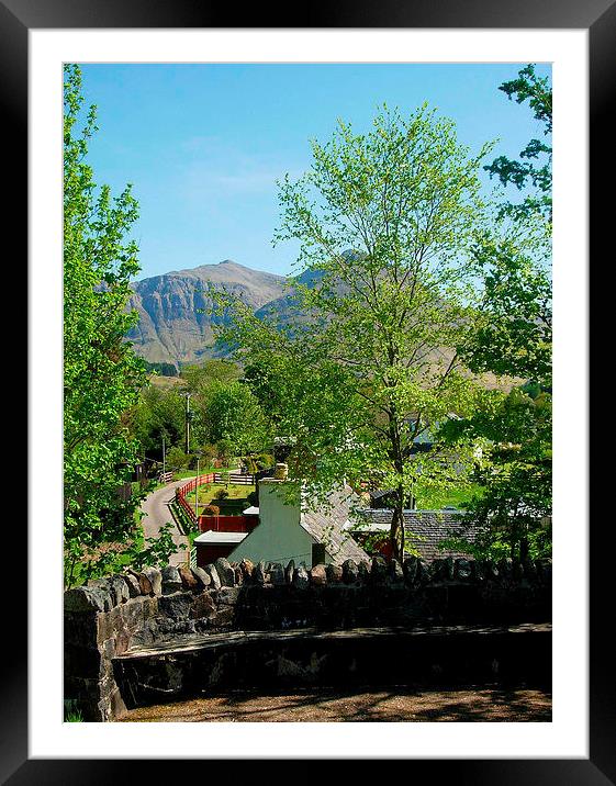Glencoe Village Scotland Framed Mounted Print by james richmond