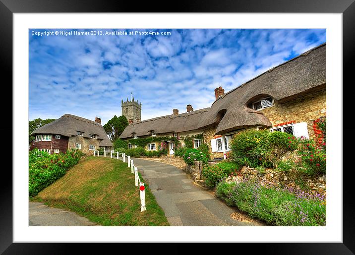 Godshill Village Isle Of Wight Framed Mounted Print by Wight Landscapes
