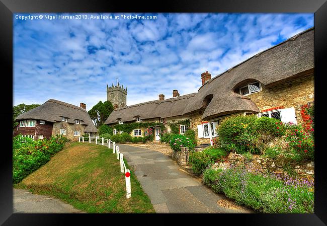 Godshill Village Isle Of Wight Framed Print by Wight Landscapes
