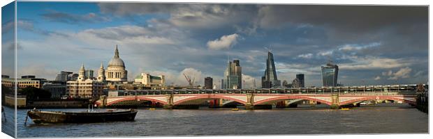 London skyline from Blackfriars Bridge Canvas Print by Gary Eason