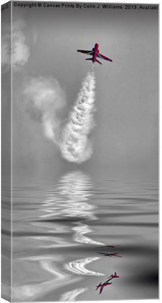 Skyrocket - The Red Arrows Canvas Print by Colin Williams Photography