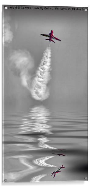 Skyrocket - The Red Arrows Acrylic by Colin Williams Photography