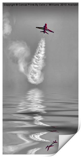 Skyrocket - The Red Arrows Print by Colin Williams Photography
