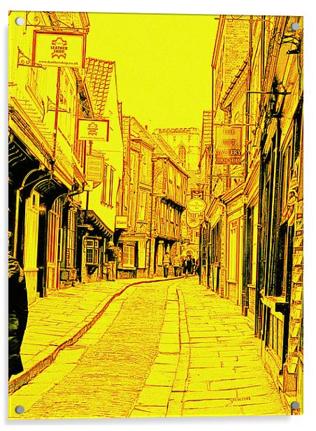 York Shambles Acrylic by Robert Gipson