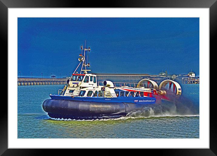 Isle Of Wight Hovercraft Framed Mounted Print by William Kempster