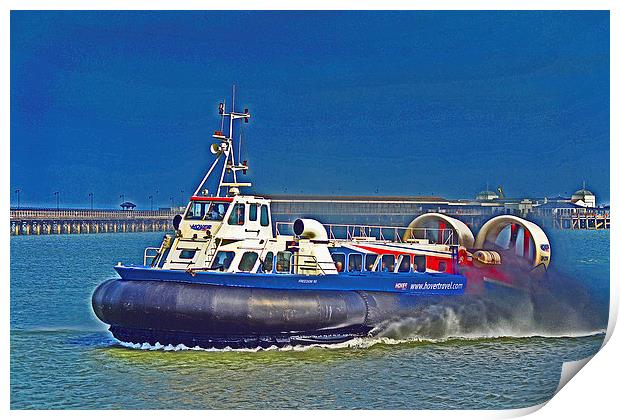 Isle Of Wight Hovercraft Print by William Kempster