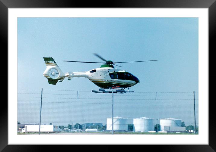 Eurocopter EC135T1 Framed Mounted Print by Edward Denyer