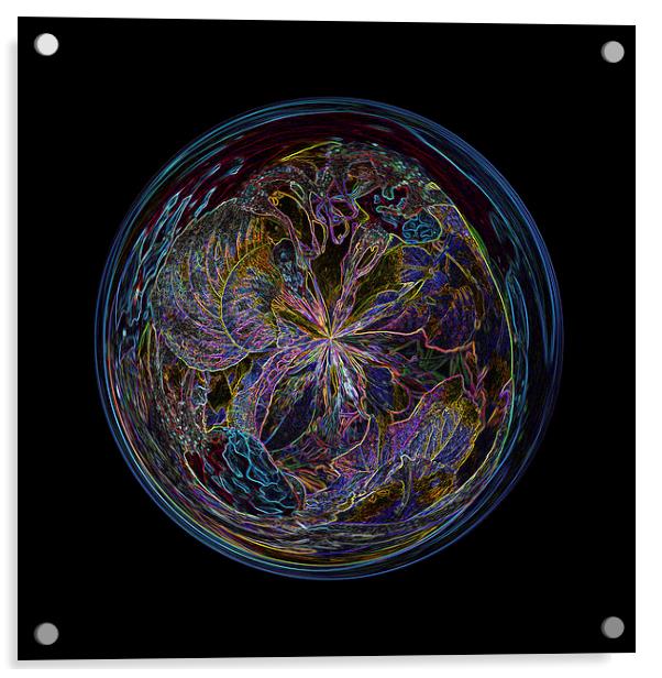 Fantasy Sphere Acrylic by Robert Gipson