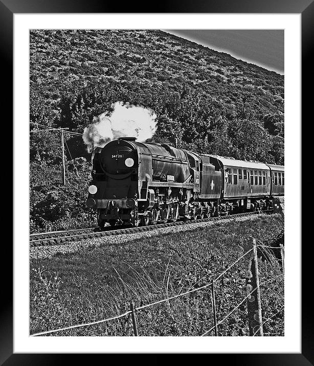Bulleid Light Pacific West Country Eddystone Framed Mounted Print by William Kempster