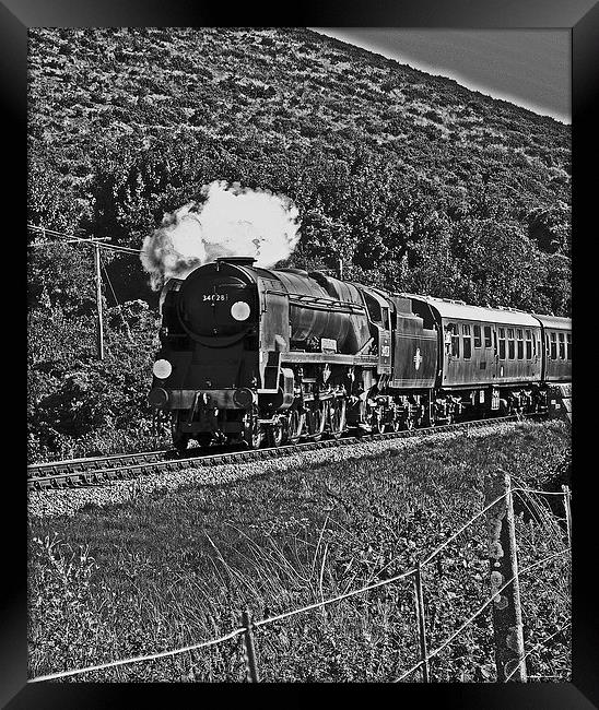 Bulleid Light Pacific West Country Eddystone Framed Print by William Kempster