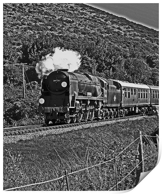 Bulleid Light Pacific West Country Eddystone Print by William Kempster