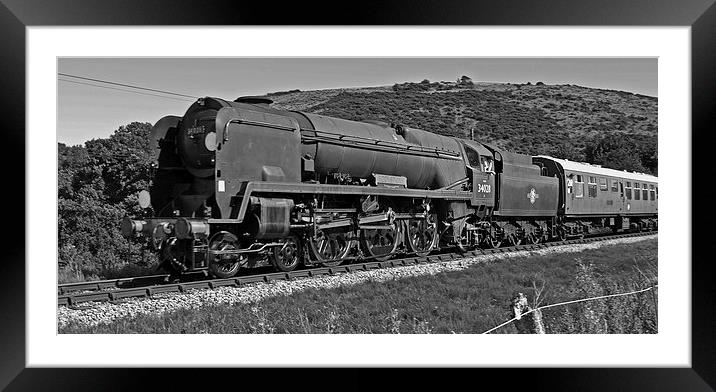Bulleid Light Pacific West Country Eddystone Framed Mounted Print by William Kempster