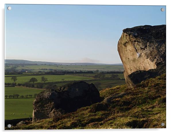 Lower Wharfedale Acrylic by Steven Watson