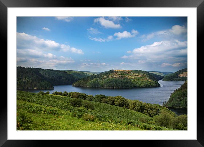 Heavenly Reservoir Framed Mounted Print by Purple OneTwoEight