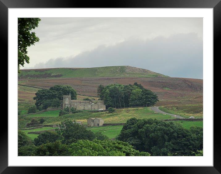 The dales and the hidden place Framed Mounted Print by Sylvia howarth