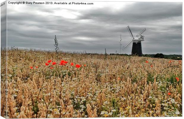 Burnham Overy Staithe Windmill Canvas Print by Gary Pearson