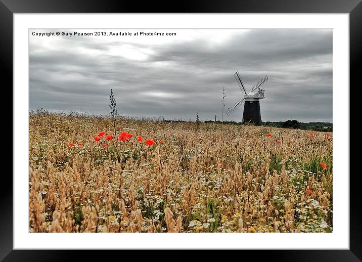 Burnham Overy Staithe Windmill Framed Mounted Print by Gary Pearson
