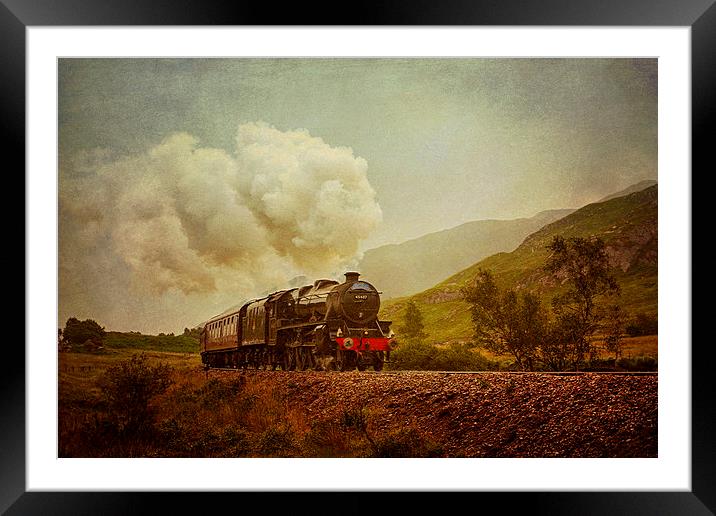 The Jacobite Steam Train Framed Mounted Print by Derek Beattie