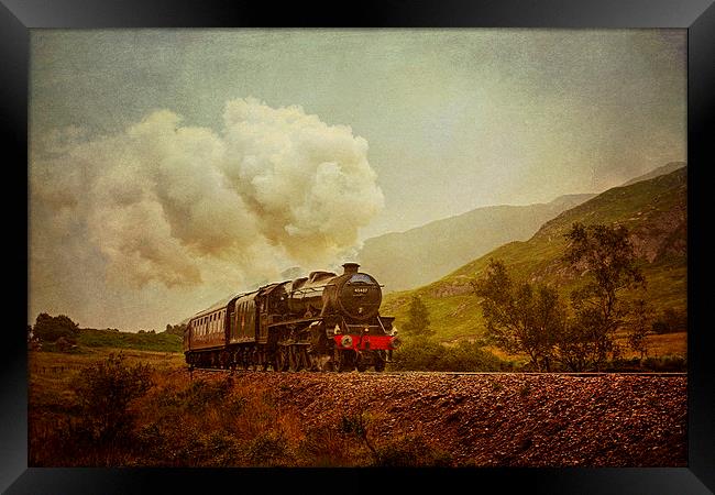 The Jacobite Steam Train Framed Print by Derek Beattie