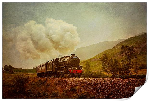 The Jacobite Steam Train Print by Derek Beattie