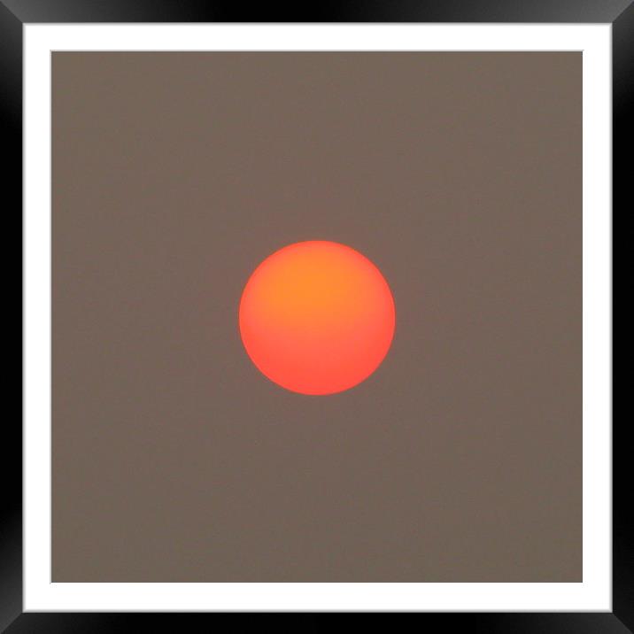 Sun Framed Mounted Print by paramjot matharu