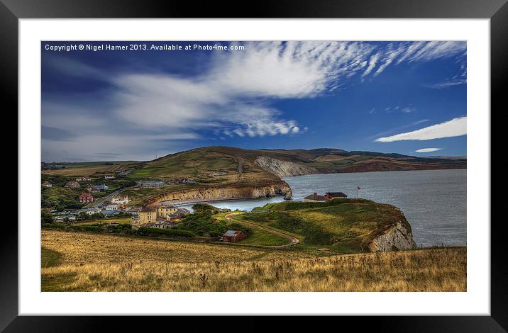 Freshwater Bay IOW Framed Mounted Print by Wight Landscapes