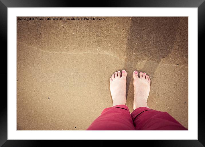 September at the beach Framed Mounted Print by Chiara Cattaruzzi