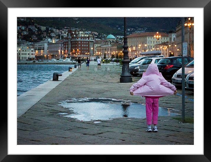 The wind and the rain Framed Mounted Print by Chiara Cattaruzzi