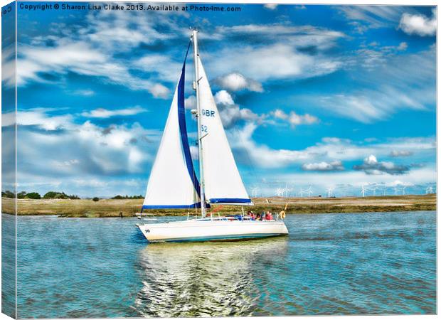 Summer sailing Canvas Print by Sharon Lisa Clarke