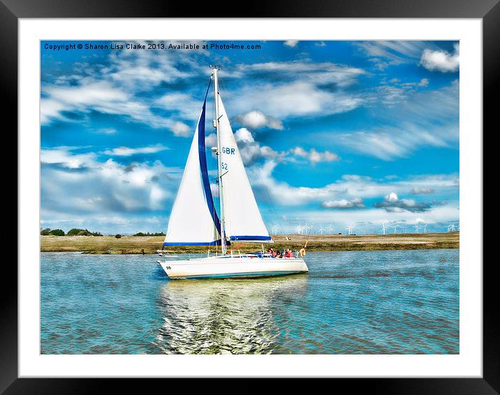 Summer sailing Framed Mounted Print by Sharon Lisa Clarke
