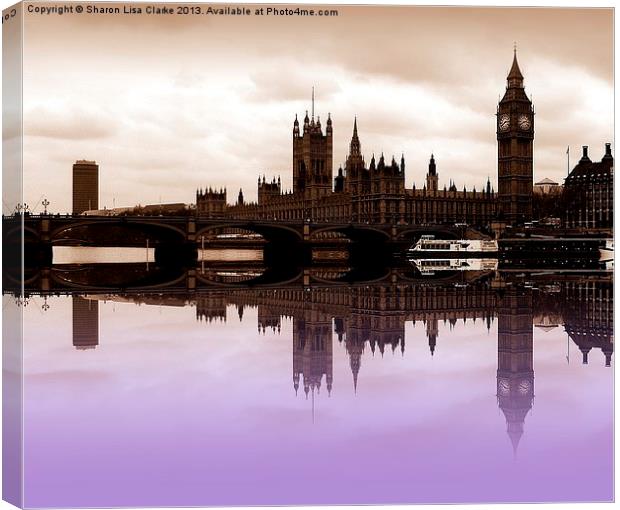 Westminster Lilac Canvas Print by Sharon Lisa Clarke