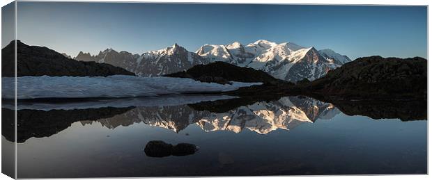 Mont Blanc panorama Canvas Print by Creative Photography Wales