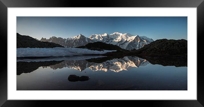 Mont Blanc panorama Framed Mounted Print by Creative Photography Wales