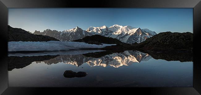 Mont Blanc panorama Framed Print by Creative Photography Wales