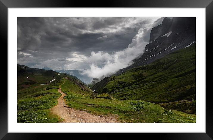 Path to Chamonix Framed Mounted Print by Creative Photography Wales