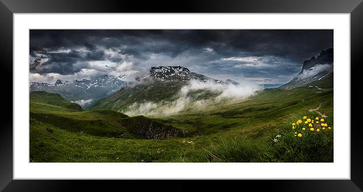 Alpine Dawn Framed Mounted Print by Creative Photography Wales