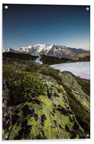 Mont Blanc morning light Acrylic by Creative Photography Wales