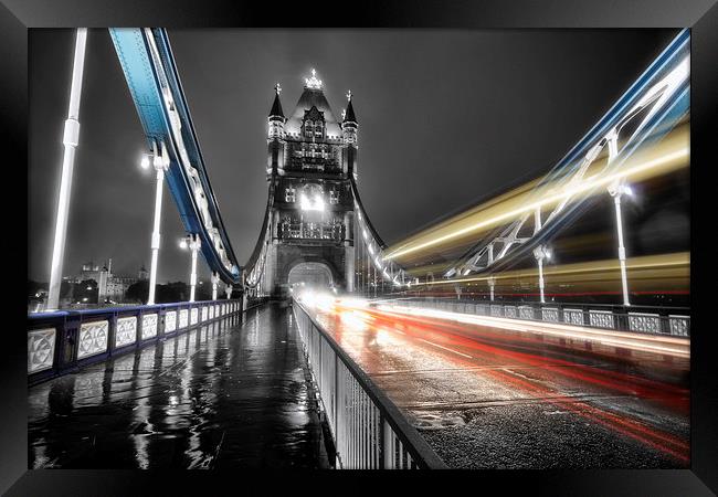 Tower Bridge at night Framed Print by Ian Hufton