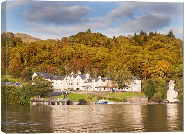 The Inversnaid Hotel Scotland Canvas Print by Clive Eariss